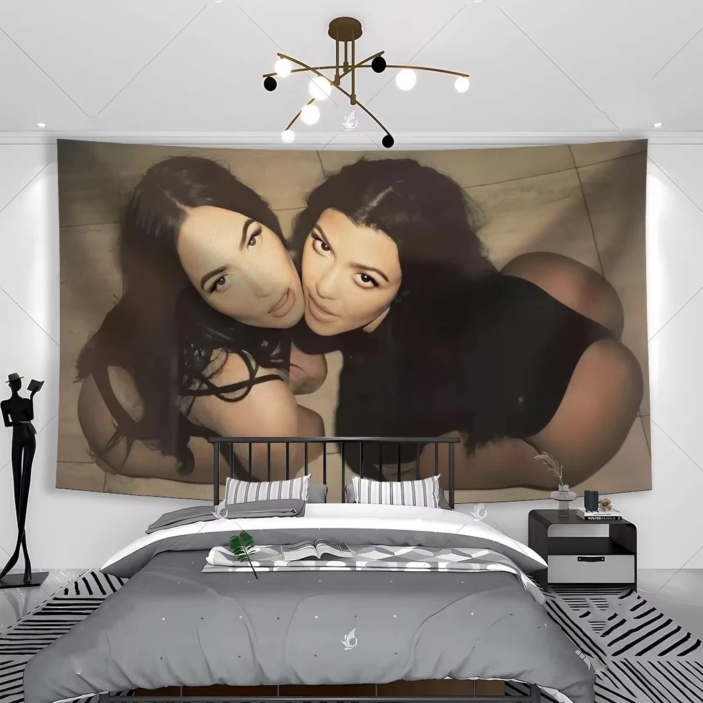 Iconic Celeb Duo Wall Tapestry | Room Decor